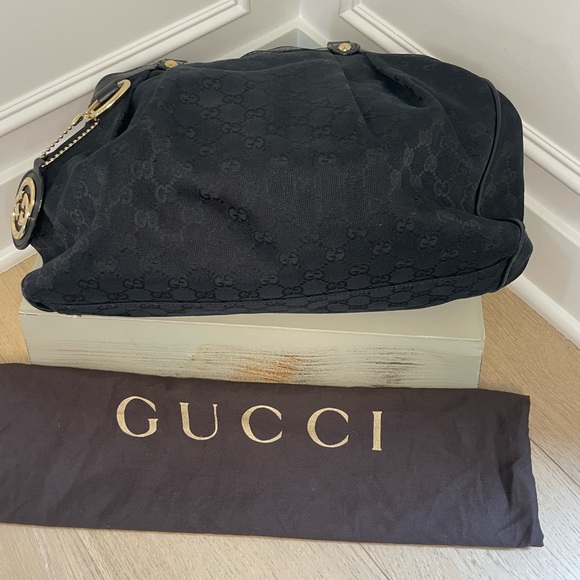 Gucci Sukey GG black canvas bag - Picture 2 of 6